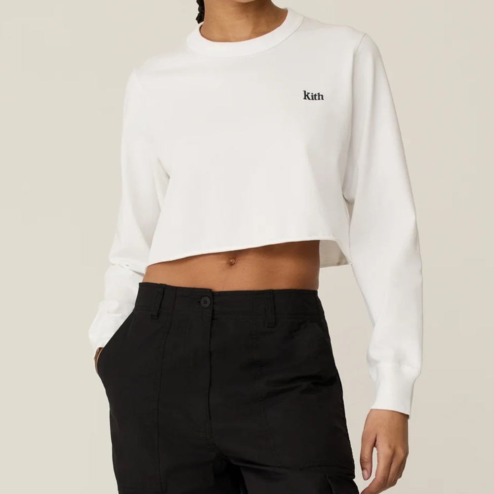 Kith Women Lucy Cropped Long Sleeve II Tee